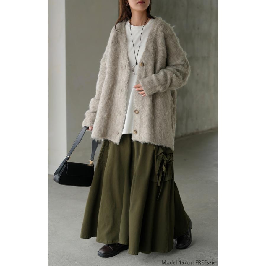 HUG.U（ハグユー） カーディガン ニット シャギー レディース トップス