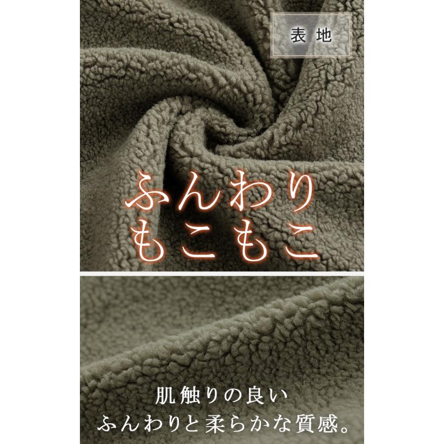 アウター ボア 裏起毛 レディース ボアジャケット 裏起毛ジャケット ロング ロングコート パーカー ジャケット ブルゾン オーバー コート ハイネック | HUG.U | 17