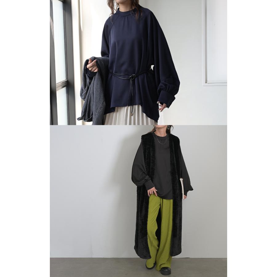 レディースロングシャツ KOEISTORE ロングシャツ レディース 秋 冬 秋冬 黒 白 シャツ