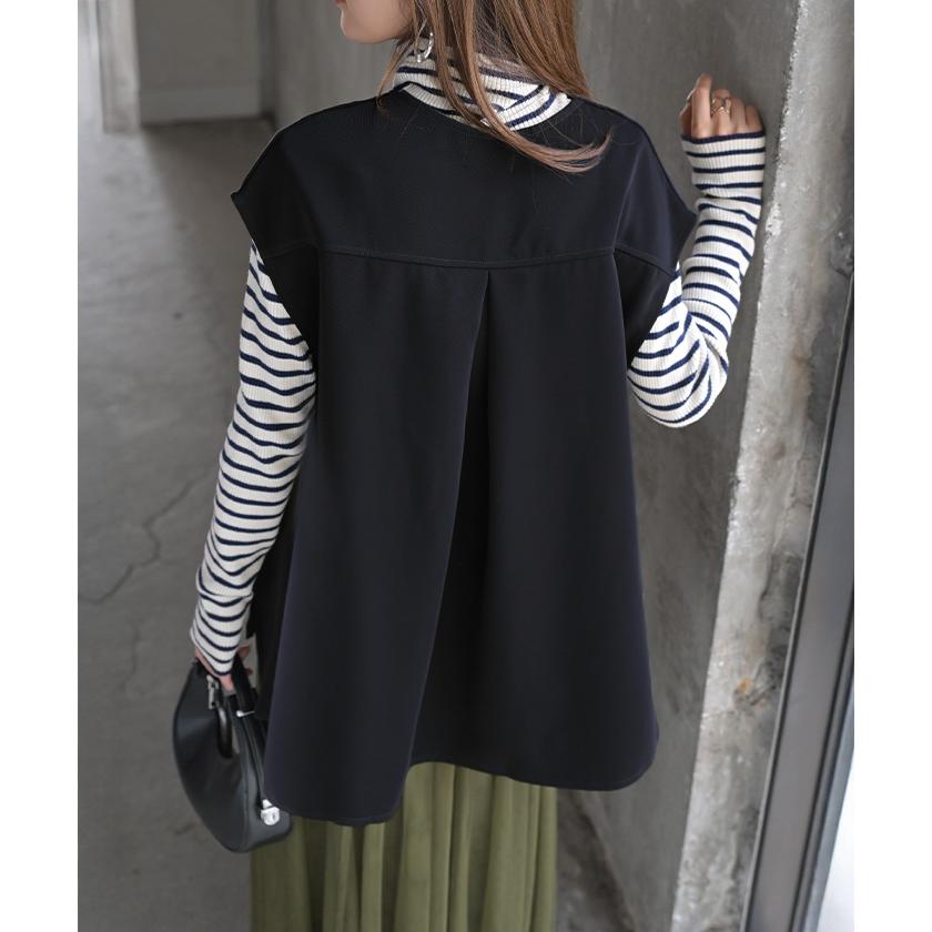 HUG.U ベスト ジレ ロングベスト レディース チュニック