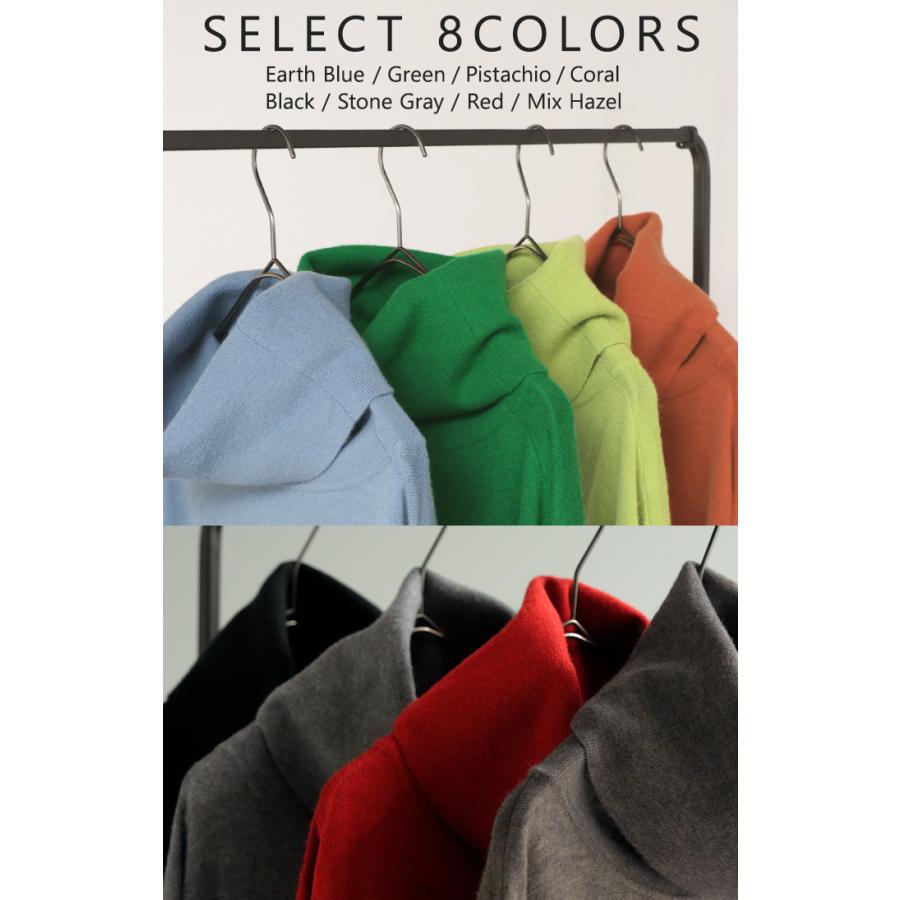 ワンピース ニット タートルネック ロング ワンピ セーター レディース 指穴 ニットワンピース ニットワンピ ロングワンピース 長袖 | HUG.U | 18