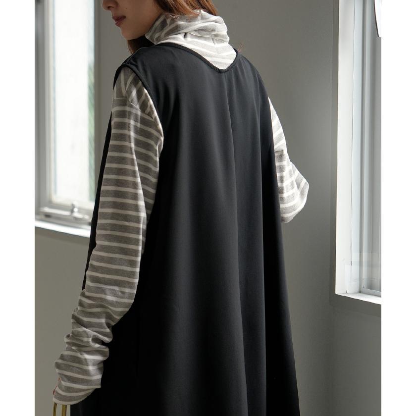 HUG.U カットソー ボーダー タートルネック レディース ボーダー