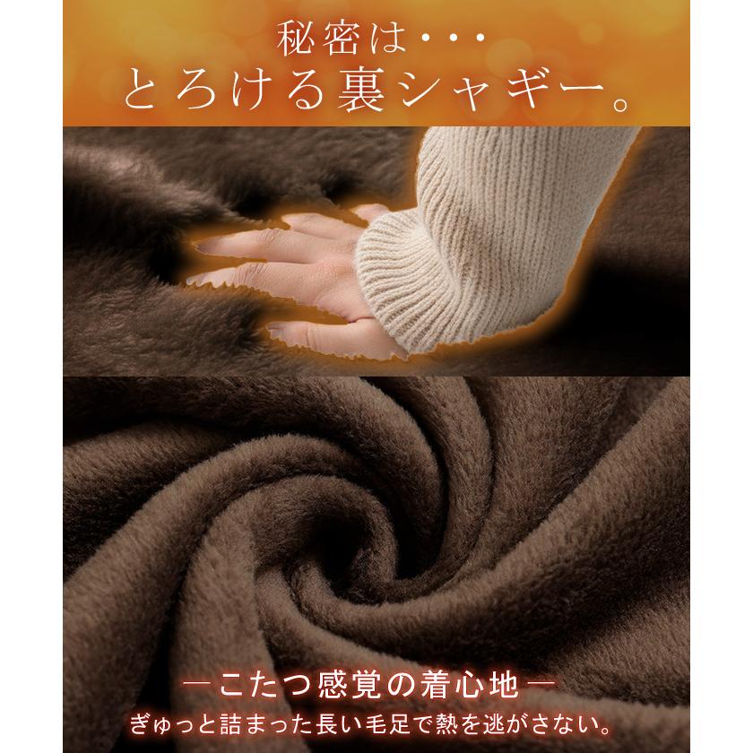 スウェット 特暖 裏シャギー レディース トップス ロング トレーナー プルオーバー 裏起毛 無地 長袖 長い クルーネック ボリュームスリーブ | HUG.U | 08