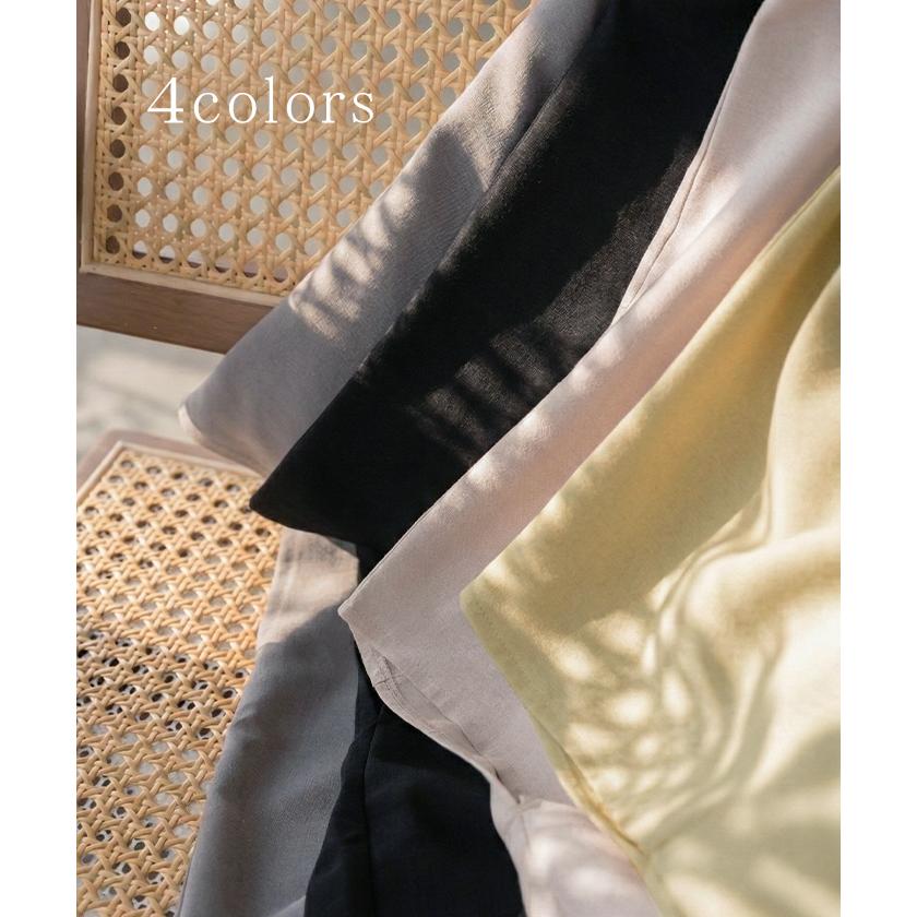 シャツ 半袖 イージーケア 30分で乾く チュニック リネン ライク レディース トップス ドルマンシャツ ブラウス ポンチョ 風 羽織り シワになりにくい UVカット | HUG.U | 15