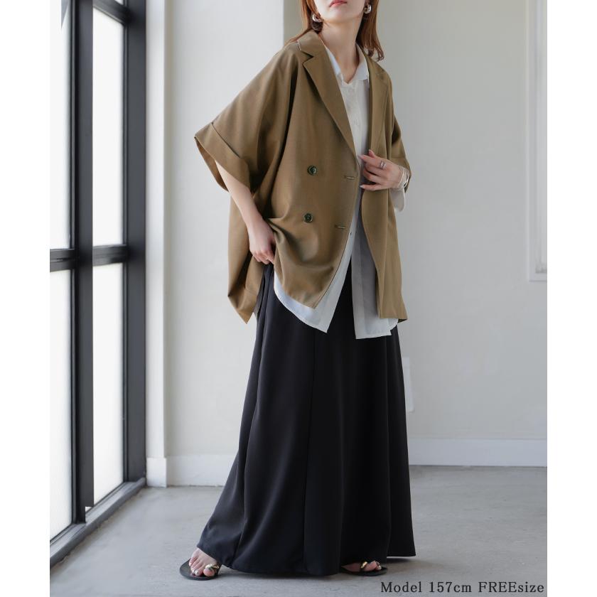 ジャケット 半袖 洗える テーラードジャケット レディース アウター マシンウォッシャブル リネン風 リネンタッチ 涼しい UVカット 遮蔽率95.6% 吸水速乾 | HUG.U | 19