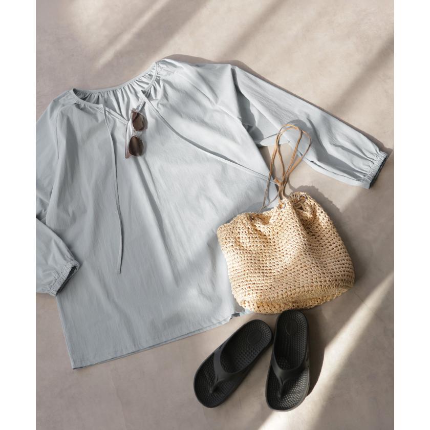 ラッシュガード 上下 2点セット UVカット 水陸両用 レディース 長袖 トップス ロング パンツ キーネック クルーネック 紫外線対策 | HUG.U | 18