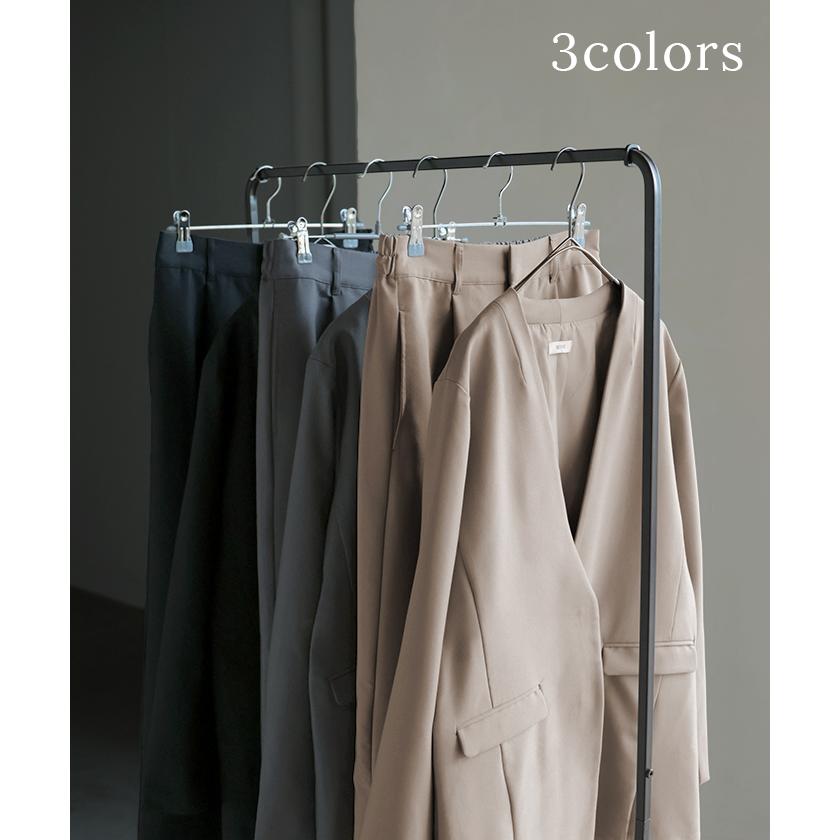 フォーマル 2点セット パンツ ジャケット レディース パンツスーツ スーツ セットアップ ノーカラー 入学式 卒業式 お宮参り セレモニースーツ レディーススーツ | HUG.U | 17