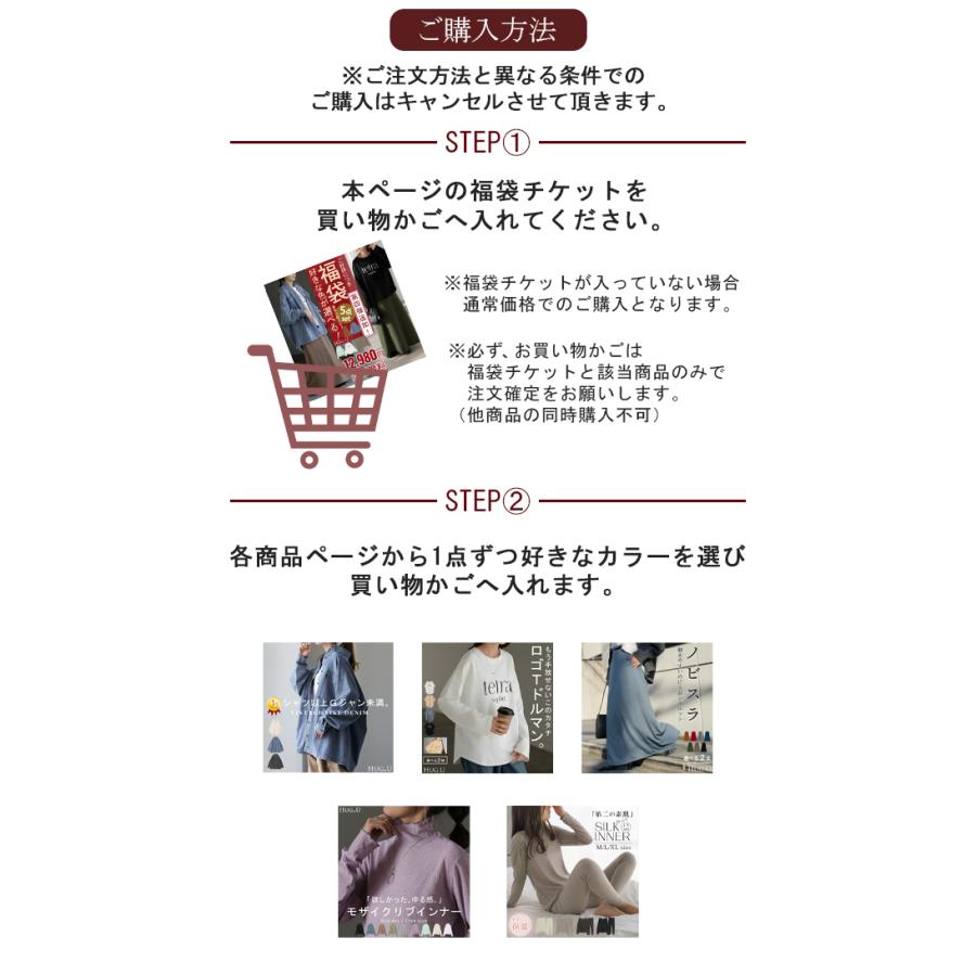 早い者勝ち！【 選べる カラー 2026 福袋 】5点セット コーデセット レディース デニム シャツ ロンT ロゴ スカート シアー インナー 人気 セット 上下セット | HUG.U | 04