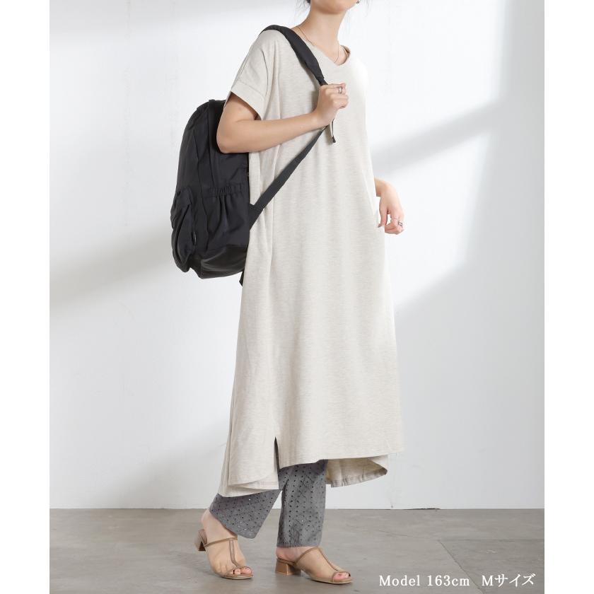 ペチパンツ レース レディース パンツ ボトムス インナーパンツ 重ね着 レイヤード 裾レース ペチコート パンツ 透け防止 テーパード 涼しい 軽い ウエストゴム | HUG.U | 09