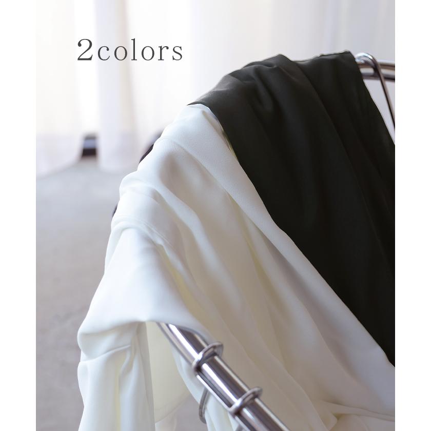 シャツ フリルブラウス レディース トップス 長袖 フリルカラー フォーマル ブラウス 体型カバー シワになりにくい シェルボタン 大きいサイズ 卒業式 入学式 | HUG.U | 14