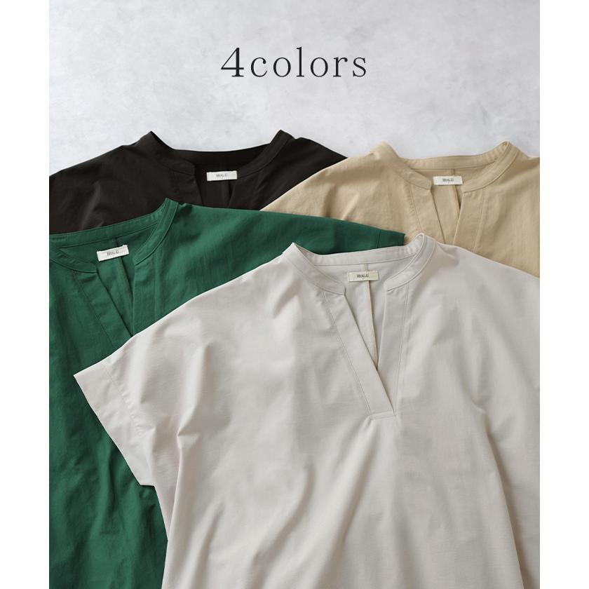 ワンピース レディース ロングワンピース マキシワンピース Vネック キーネック Aライン シャツワンピース ロング バックルベルト ベルト付き ポケット 半袖の画像
