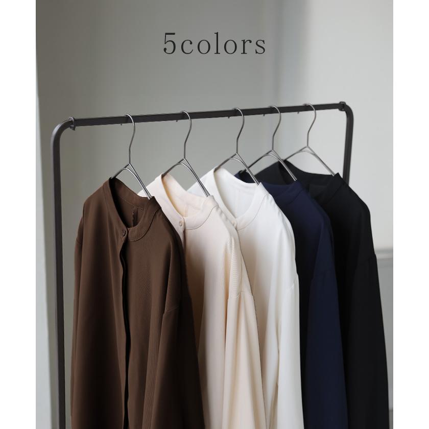 ブラウス シワになりにくい ドレープ シャツ レディース トップス ロング ロングシャツ ドレープブラウス イージーケア アイロンレス | HUG.U | 15
