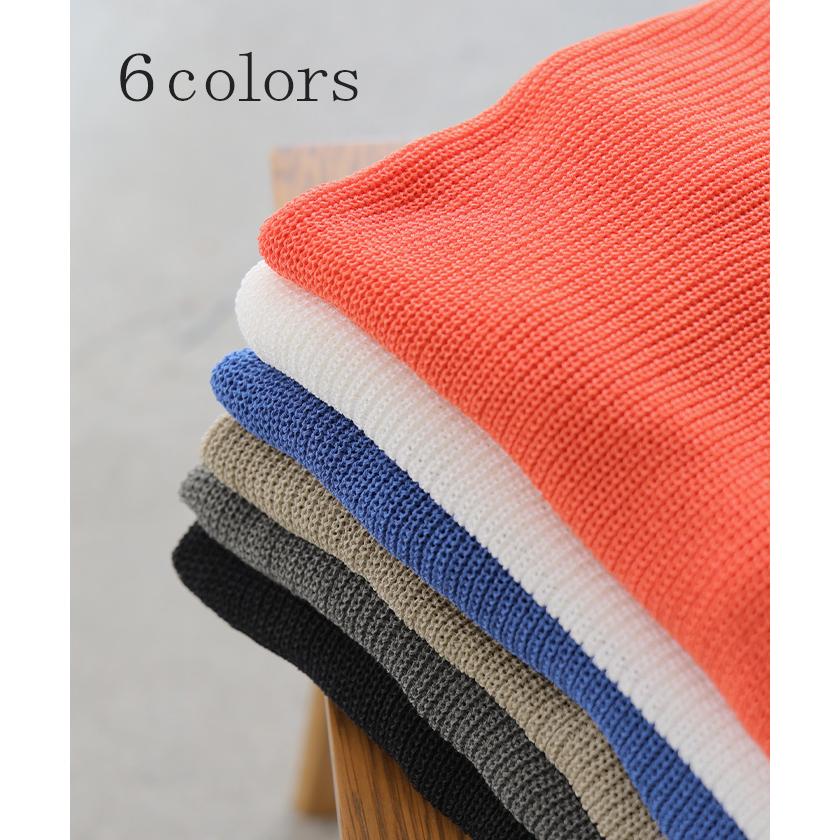 サマーニット 透かし編み プルオーバー ルーズ レディース トップス ニット セーター オーバー ロング メッシュ チュニック 透け リネン風 半袖 五分袖 七分袖 | HUG.U | 14