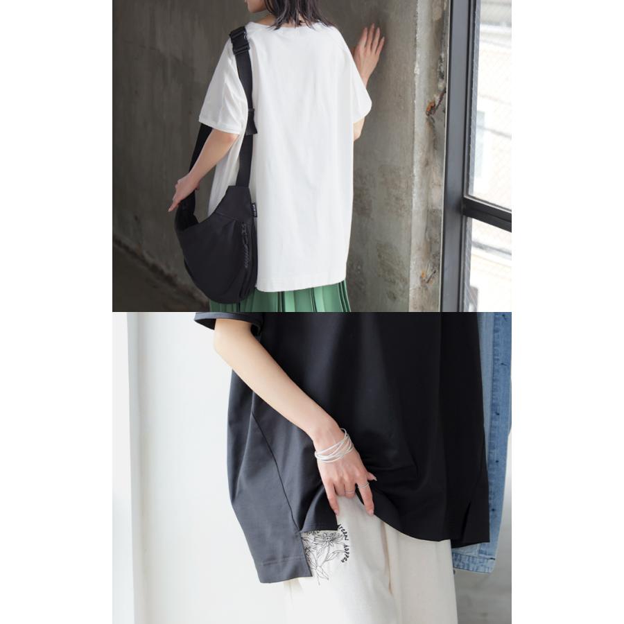 Tシャツ 接触冷感 強冷感 UVカット レディース トップス フレンチスリーブ プルオーバー チュニック 涼しい ひんやり 遮蔽率99.9% UPF50+ ロング 体型カバー | HUG.U | 11
