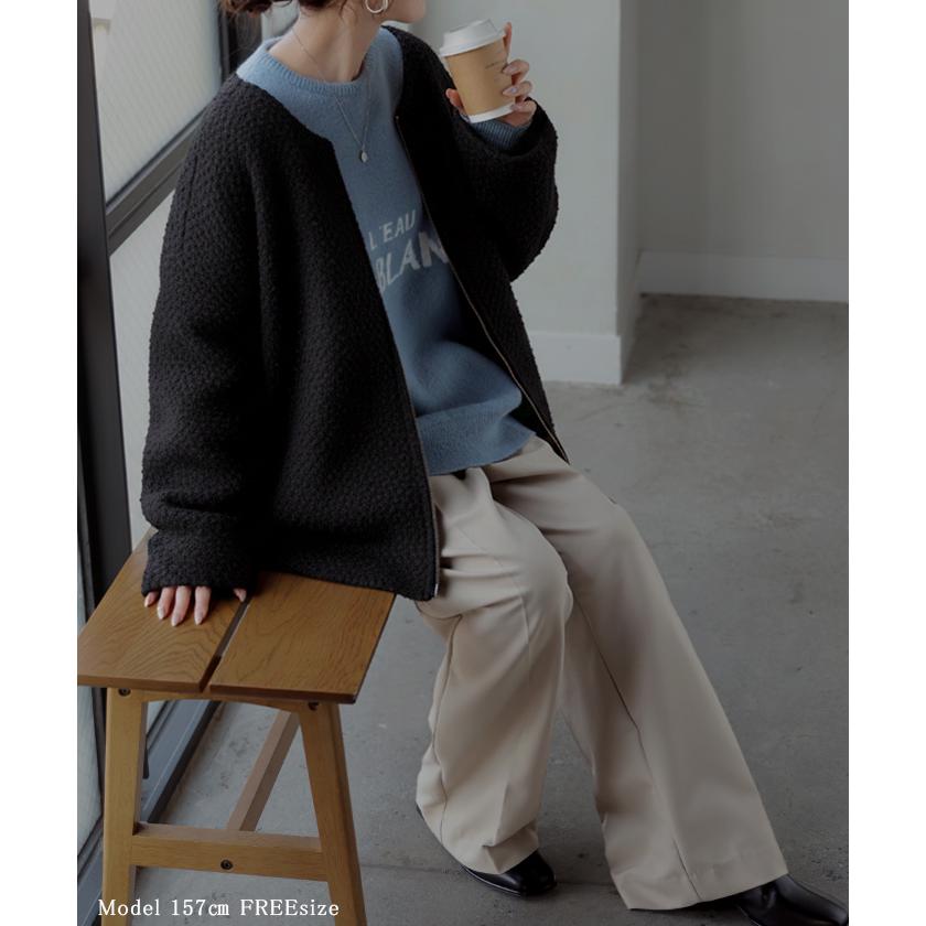 HUG.U（ハグユー） コート ツイード ドルマン ジャケット アウター