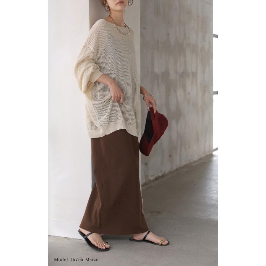ワンピース カップ付き ロング ワンピ キャミワンピ レディース ロングワンピース Iライン リブ カットソー マキシ マキシワンピース ロングワンピ ノースリーブ | HUG.U | 06