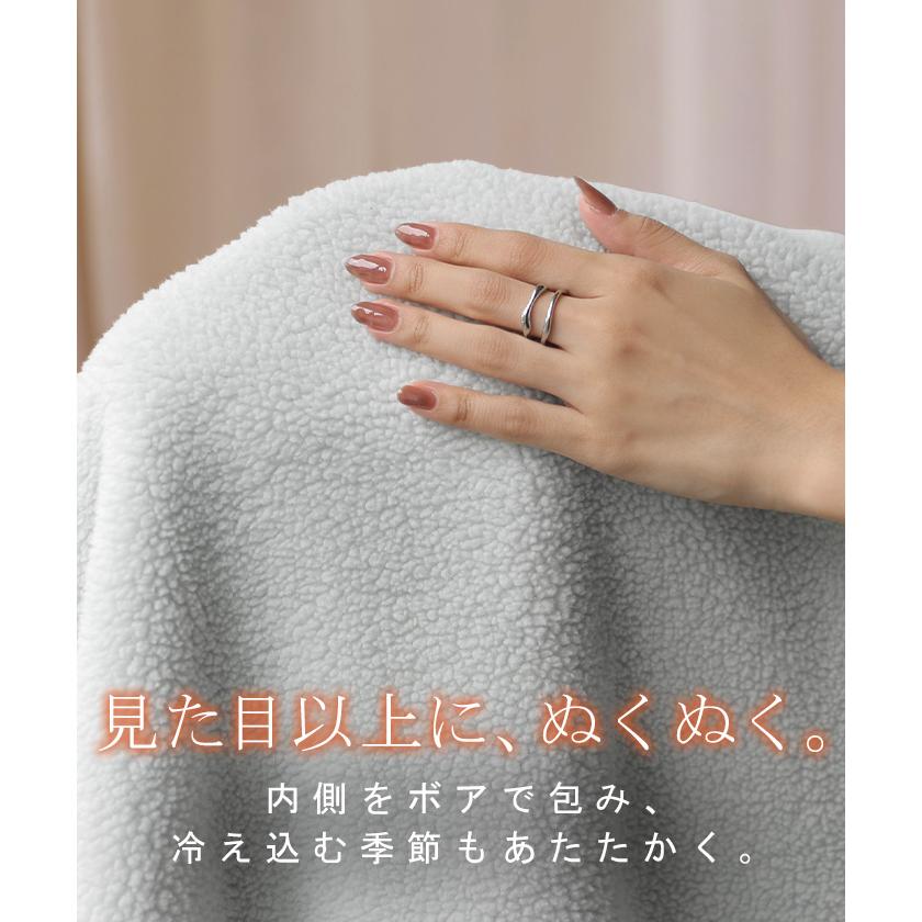 アウター ジャケット デニム 裏ボア レディース コート ロング デニムジャケット Gジャン ブルゾン フード ジーンズ オーバーサイズ 綿100 裏起毛 | HUG.U | 03