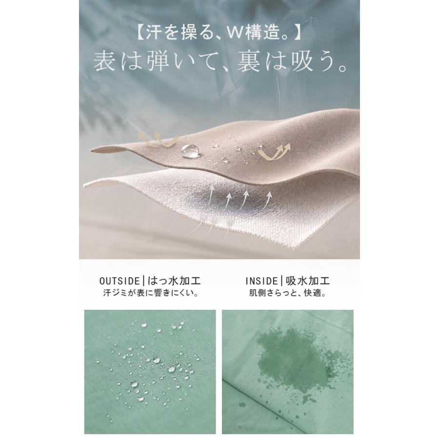 Tシャツ 汗ジミ軽減 綿100 レディース トップス ロング ティーシャツ チュニック プルオーバー オーバー ビッグ クルーネック コットン | HUG.U | 11