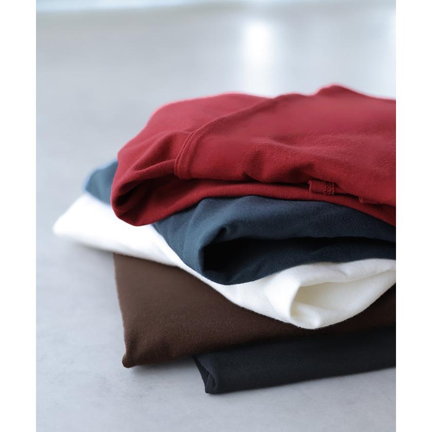 カットソー ロンT 選べる3タイプ ボックス裾 短め裾 ラウンド裾 レイヤード レディース トップス 長袖 Tシャツ ロング ティーシャツ | HUG.U | 18