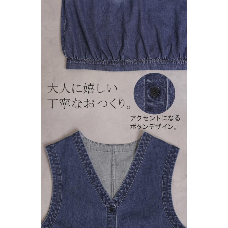 ワンピース ロング デニム ジャンスカ レディース スカート サロペット ジャンパースカート ロングワンピース デニムワンピース オーバーオール | HUG.U | 19