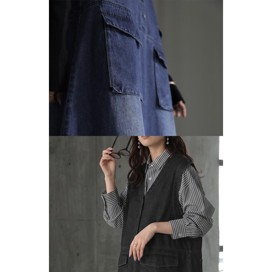 ワンピース ロング デニム ジャンスカ レディース スカート サロペット ジャンパースカート ロングワンピース デニムワンピース オーバーオール | HUG.U | 21