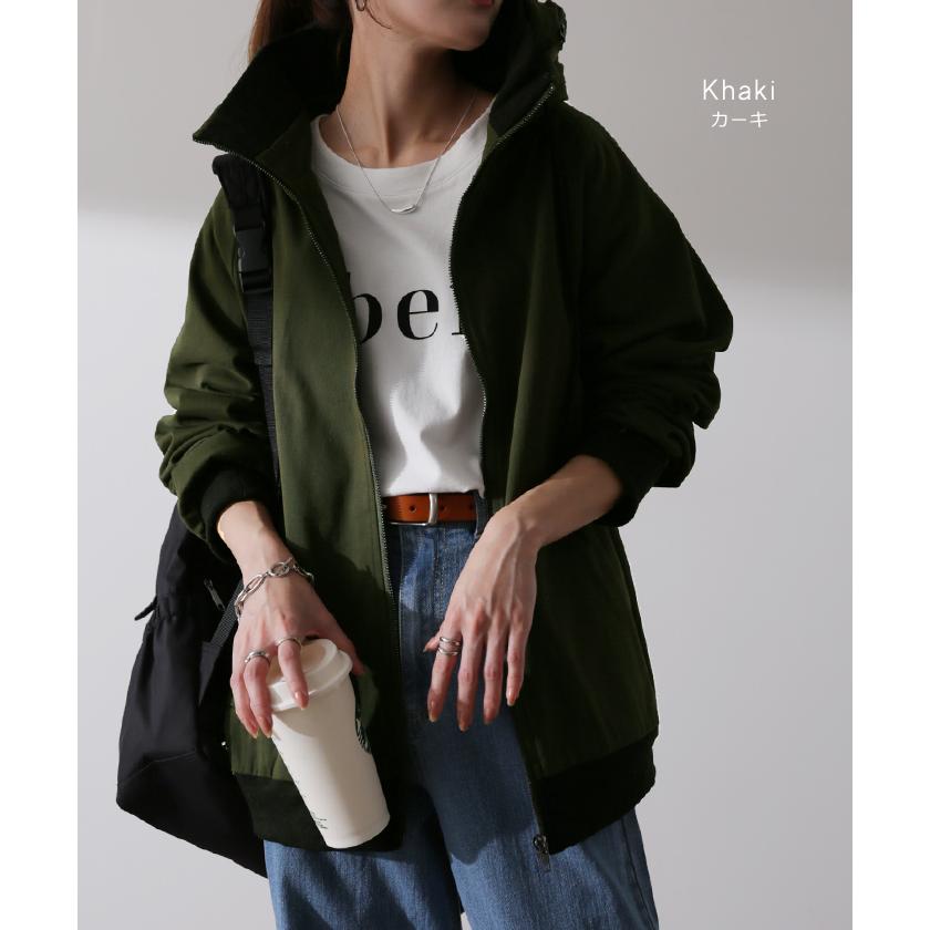 マウンテンパーカー レディース 送料無料 ジャケット アウター パーカー ブルゾン 黒 カーキ | HUG.U | 24