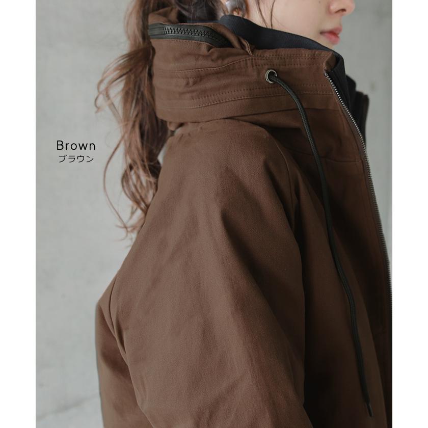 マウンテンパーカー レディース 送料無料 ジャケット アウター パーカー ブルゾン 黒 カーキ | HUG.U | 28