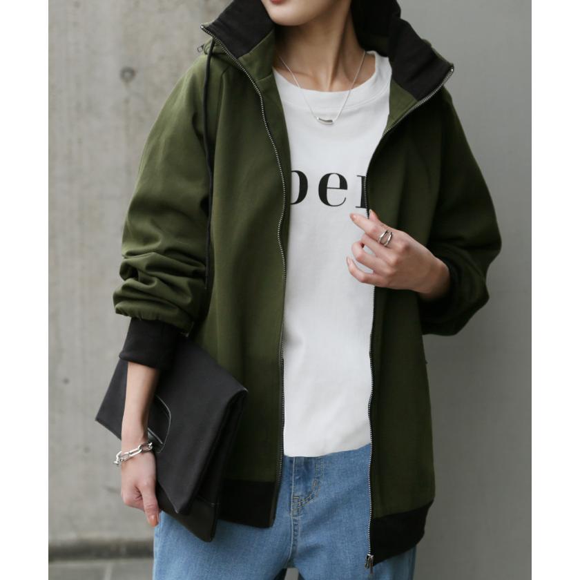 マウンテンパーカー レディース 送料無料 ジャケット アウター パーカー ブルゾン 黒 カーキ | HUG.U | 14