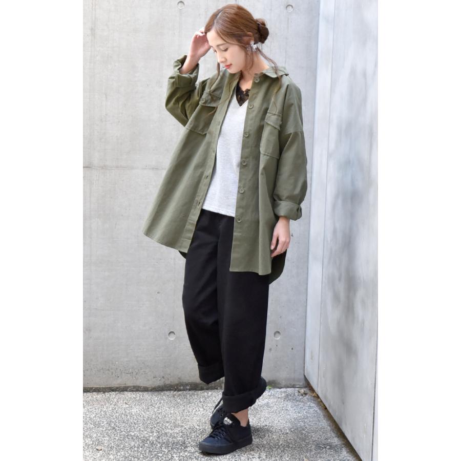 HUG.U パンツ レディース ストレートパンツ ストレッチ チノパン