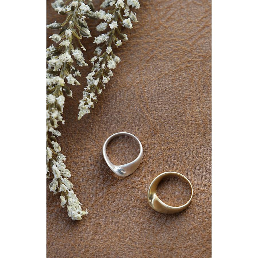 リング レディース 指輪 マット シンプル ウェーブ 重ね付け ヴィンテージ調 | HUG.U | 13