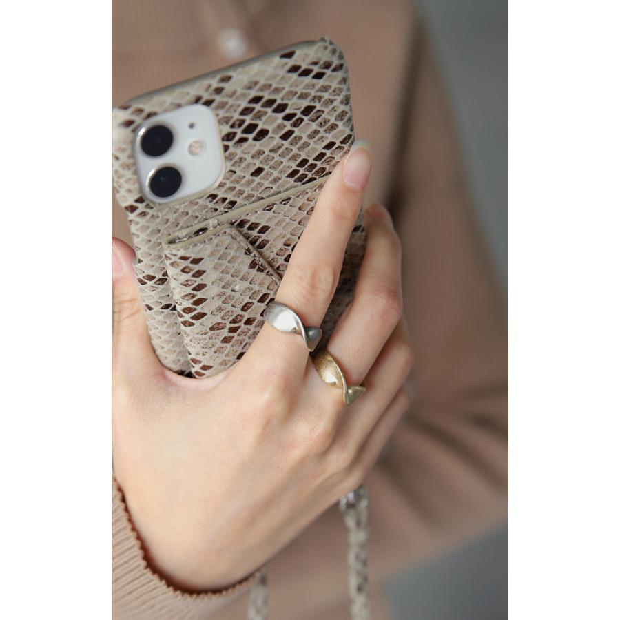 リング レディース 指輪 マット シンプル ウェーブ 重ね付け ヴィンテージ調 | HUG.U | 06