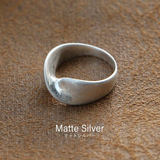 リング レディース 指輪 マット シンプル ウェーブ 重ね付け ヴィンテージ調 | HUG.U | 08