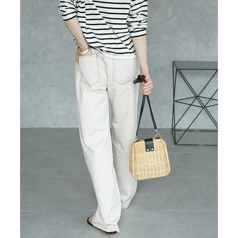 HUG.U（ハグユー） パンツ レディース ワイドパンツ ハイウエスト