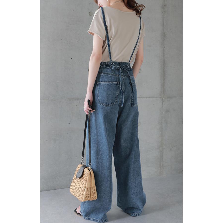デニムパンツ サロペット レディース デニム サスペンダー パンツ 2way | HUG.U | 14