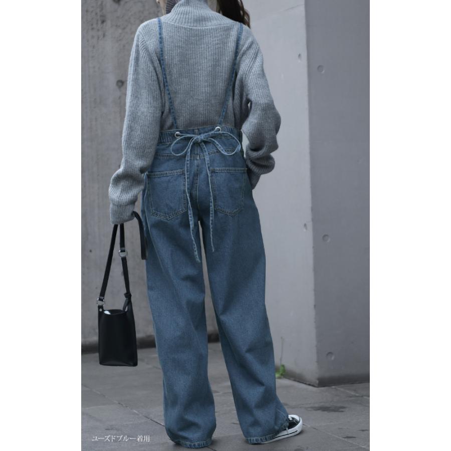 デニムパンツ サロペット レディース デニム サスペンダー パンツ 2way | HUG.U | 14