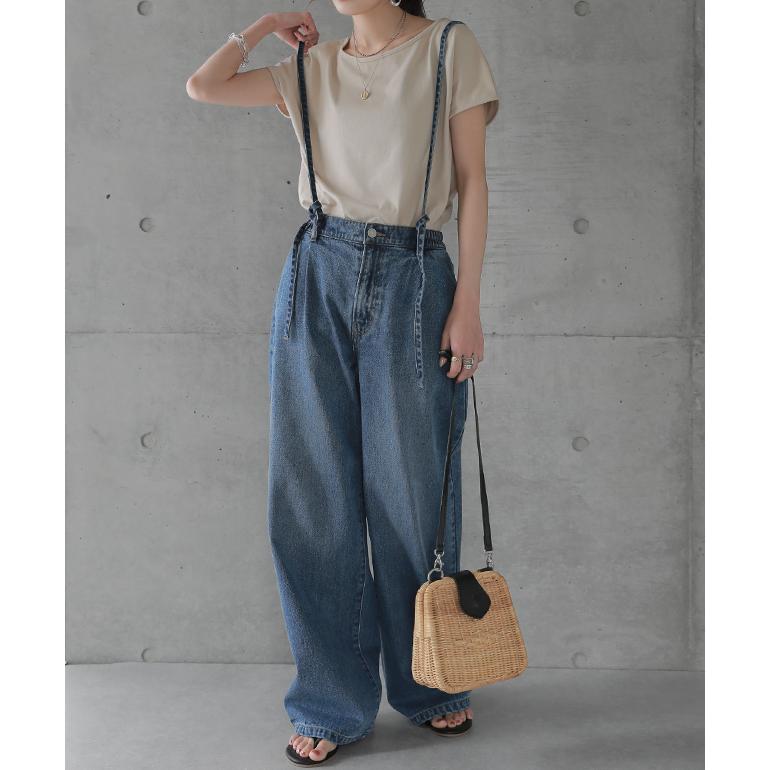 デニムパンツ サロペット レディース デニム サスペンダー パンツ 2way | HUG.U | 07
