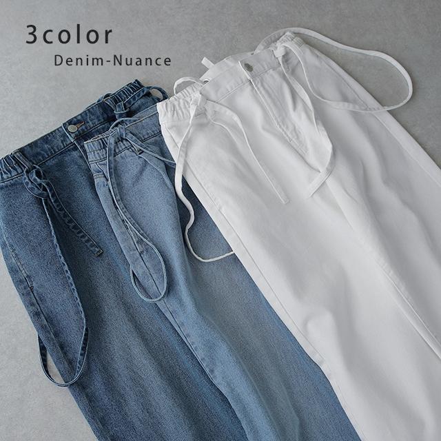 デニムパンツ サロペット レディース デニム サスペンダー パンツ 2way | HUG.U | 09