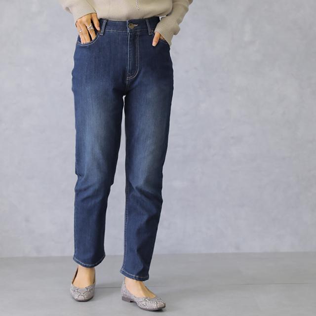 パンツ ボトムス レディース デニムパンツ 体型カバー テーパード ジーンズ | HUG.U | 13