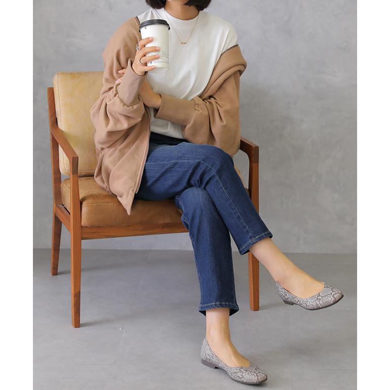 パンツ ボトムス レディース デニムパンツ 体型カバー テーパード ジーンズ | HUG.U | 21