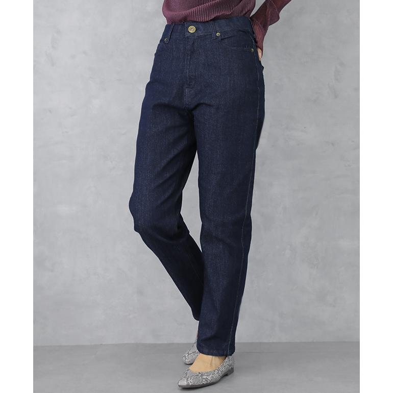 パンツ ボトムス レディース デニムパンツ 体型カバー テーパード ジーンズ | HUG.U | 06