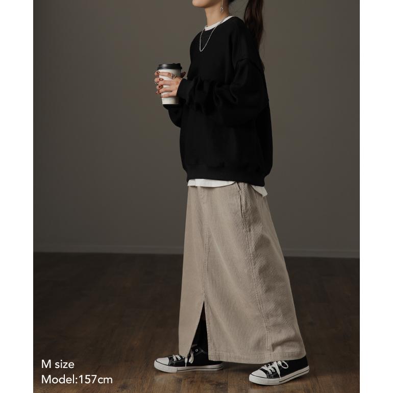 スカート ロングスカート レディース コーデュロイ ボトムス ロング マキシ丈 | HUG.U | 23