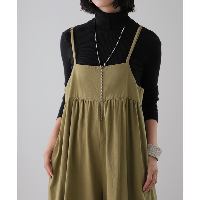 サロペット レディース オールインワン 大きいサイズ サロペ ワイドパンツ | HUG.U | 10