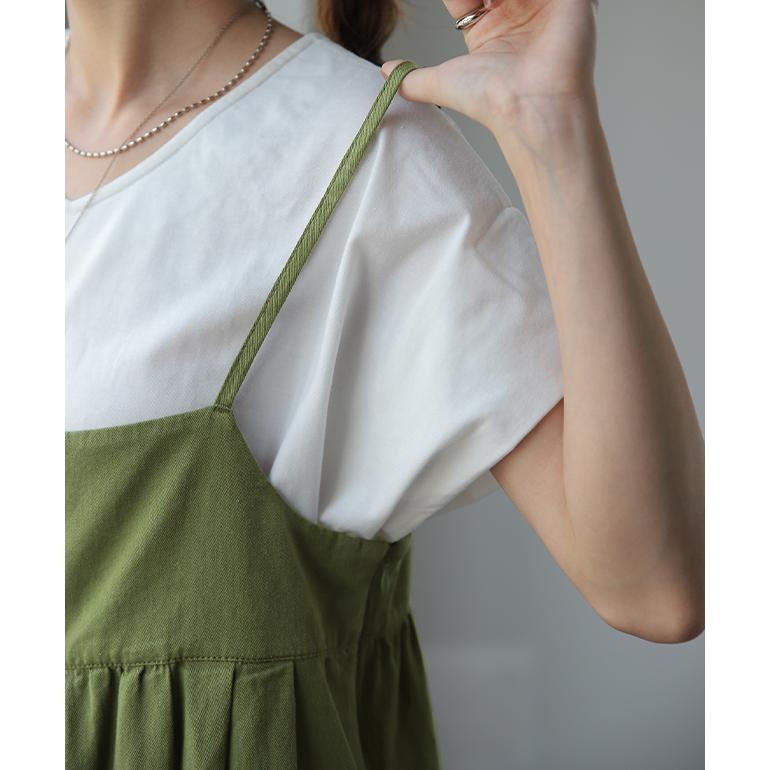 サロペット レディース オールインワン 大きいサイズ サロペ ワイドパンツ | HUG.U | 11