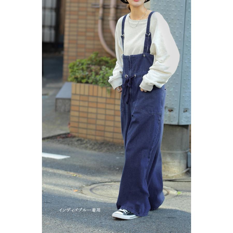 サロペット デニム オールインワン レディース サロペット 大きいサイズ Jp180 Hug U ハグユー 通販 Yahoo ショッピング