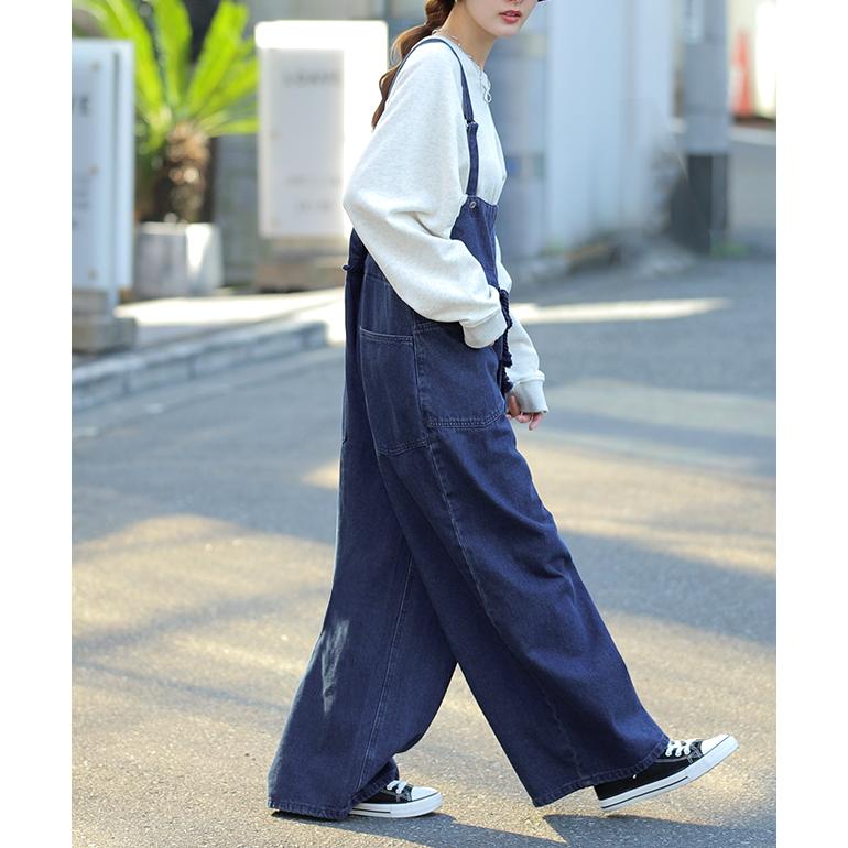 サロペット デニム オールインワン レディース サロペット 大きいサイズ | HUG.U | 08