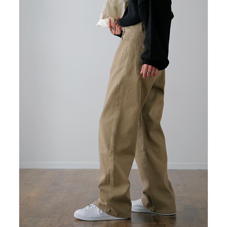 パンツ チノパンツ レディース ワイドパンツ ワイド 大きいサイズ ストレッチ ワイドパンツルック | HUG.U | 21