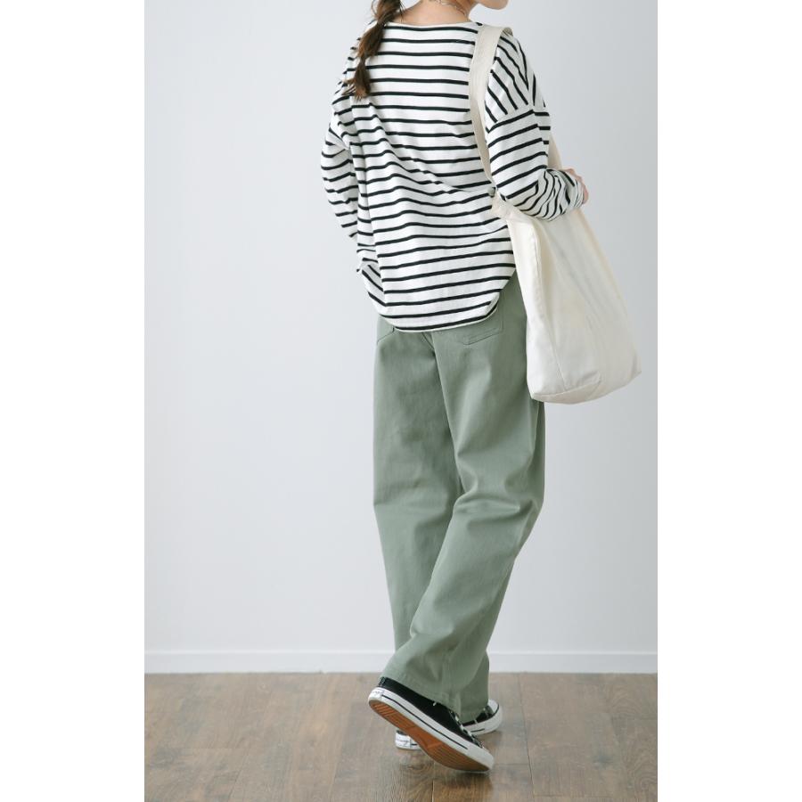 パンツ チノパンツ レディース ワイドパンツ ワイド 大きいサイズ ストレッチ ワイドパンツルック | HUG.U | 27