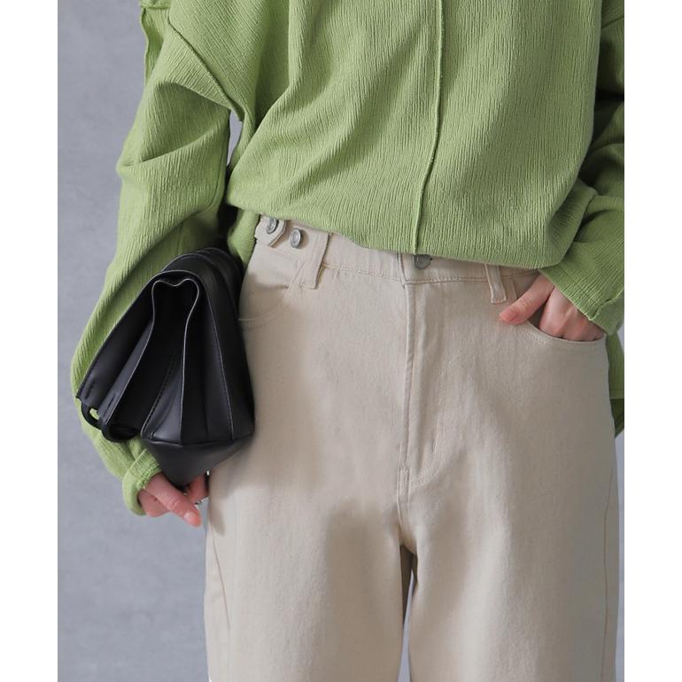 パンツ チノパンツ レディース ワイドパンツ ワイド 大きいサイズ ストレッチ ワイドパンツルック | HUG.U | 19