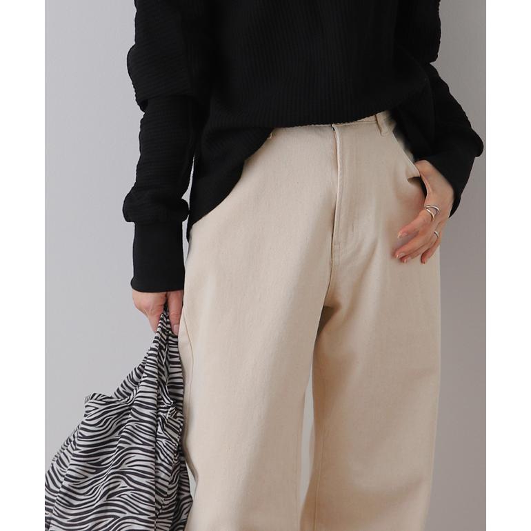 パンツ チノパンツ レディース ワイドパンツ ワイド 大きいサイズ チノパンツ 大人MUSE | HUG.U | 21