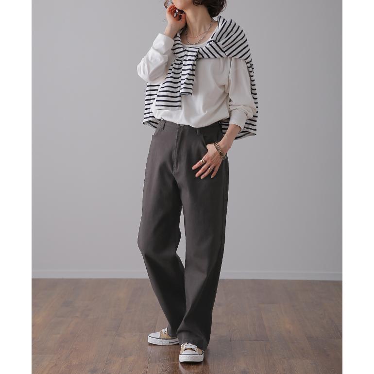 HUG.U パンツ チノパンツ レディース ワイドパンツ ワイド HUG.U パンツ チノパンツ レディース ワイドパンツ ワイド